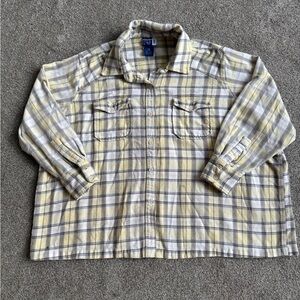 Venezia Jeans Plaid Button-Up Shirt